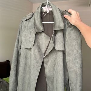 Jacket suede army green